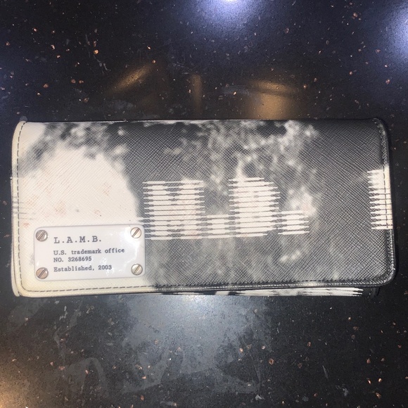 L.A.M.B. Monochrome Logo Wallet - Picture 1 of 11
